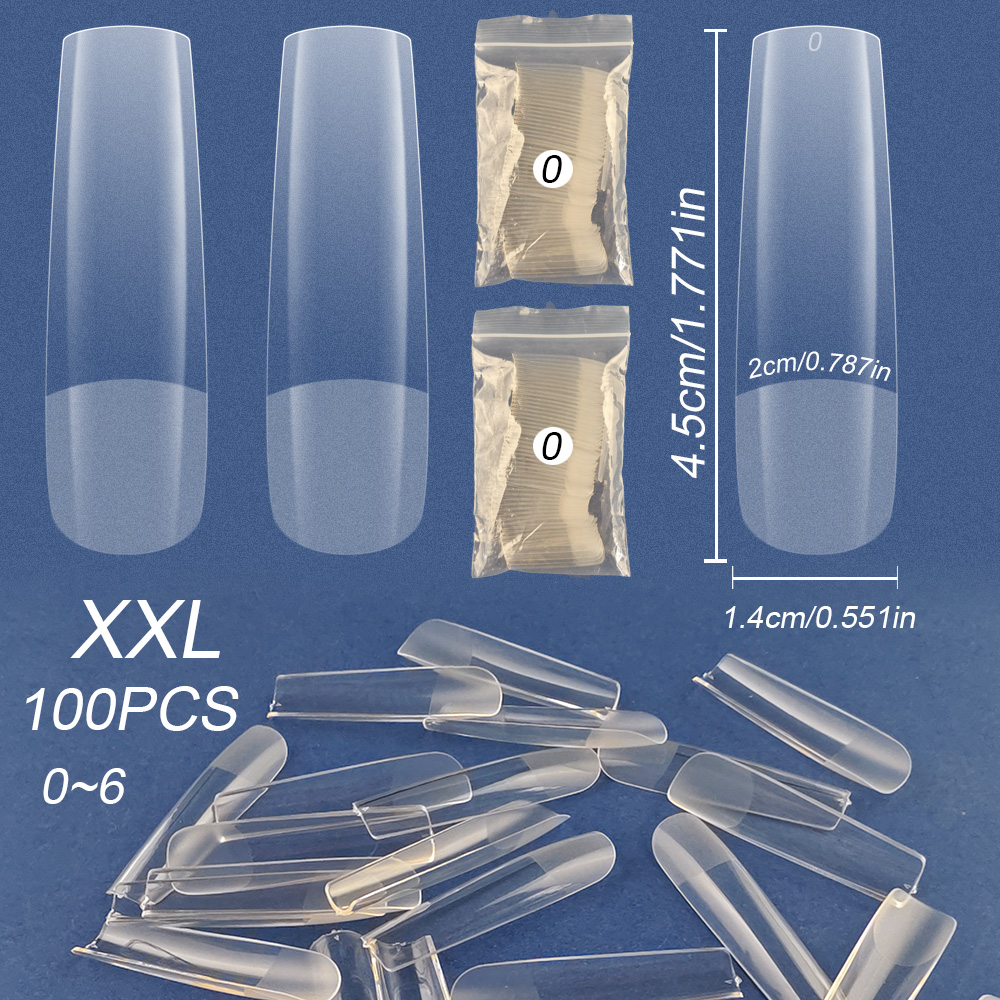 Gel Refill Pack - Single Size 100 Pieces XXL Long