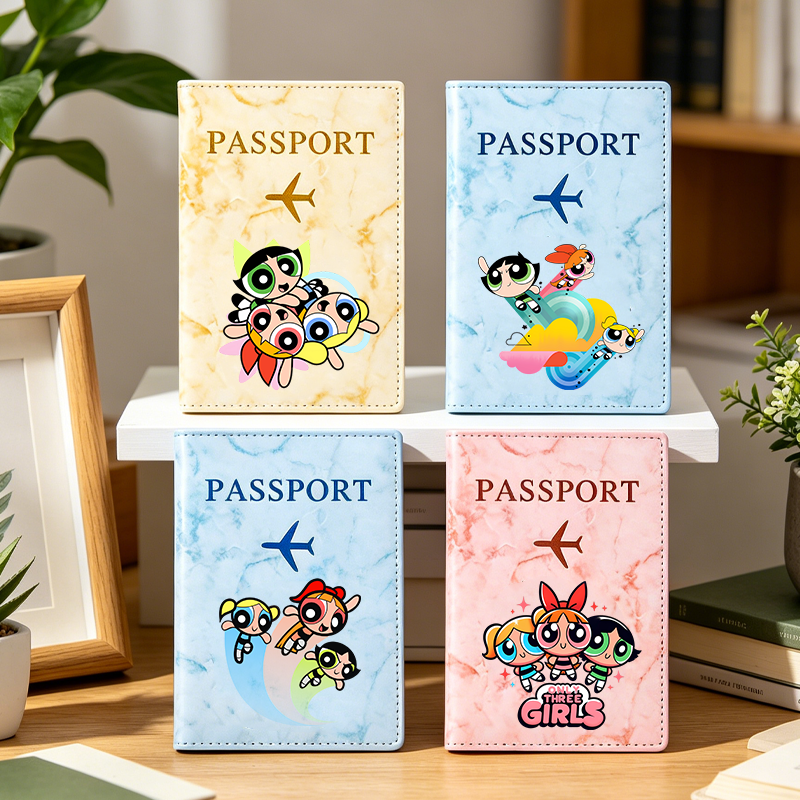 Index Card Holder - The Powerpuff Girls Passport Covers Kawaii