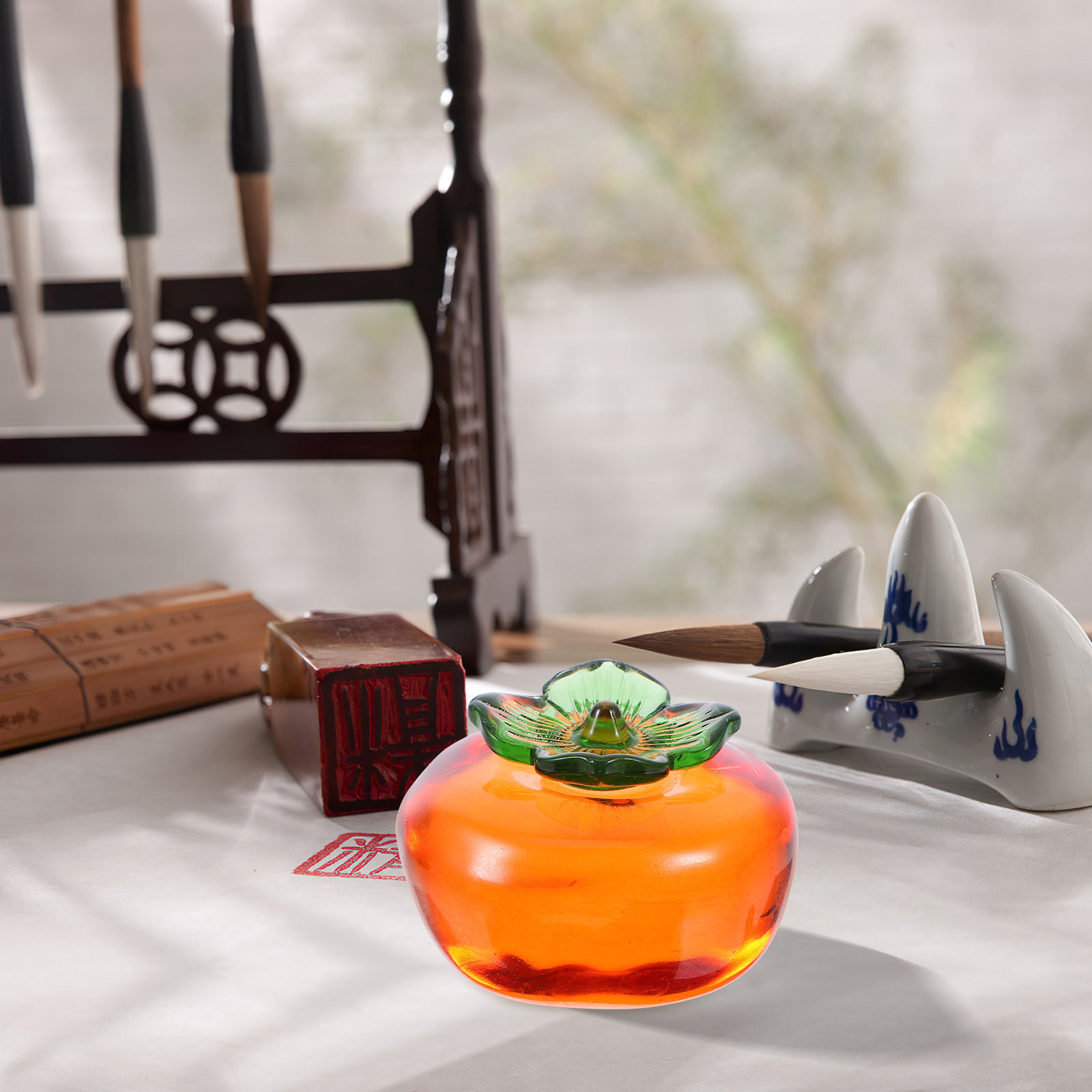 2Pcs Heavy Crystal Persimmon P - Paper Weight Crystal recensione e prezzo