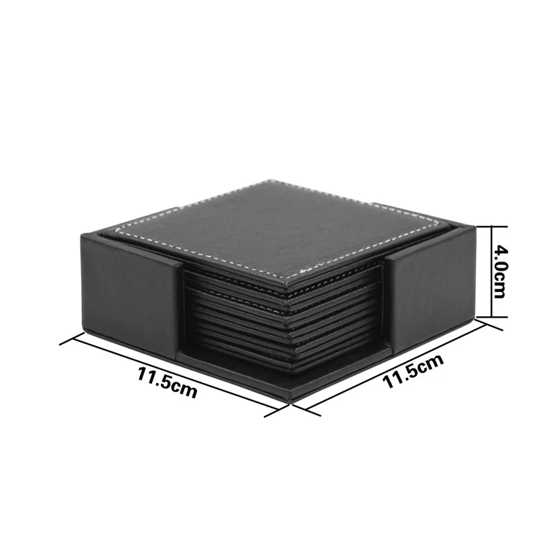 6pcs/Set Business Leather Coas - Leather Desk Pad recensione e prezzo