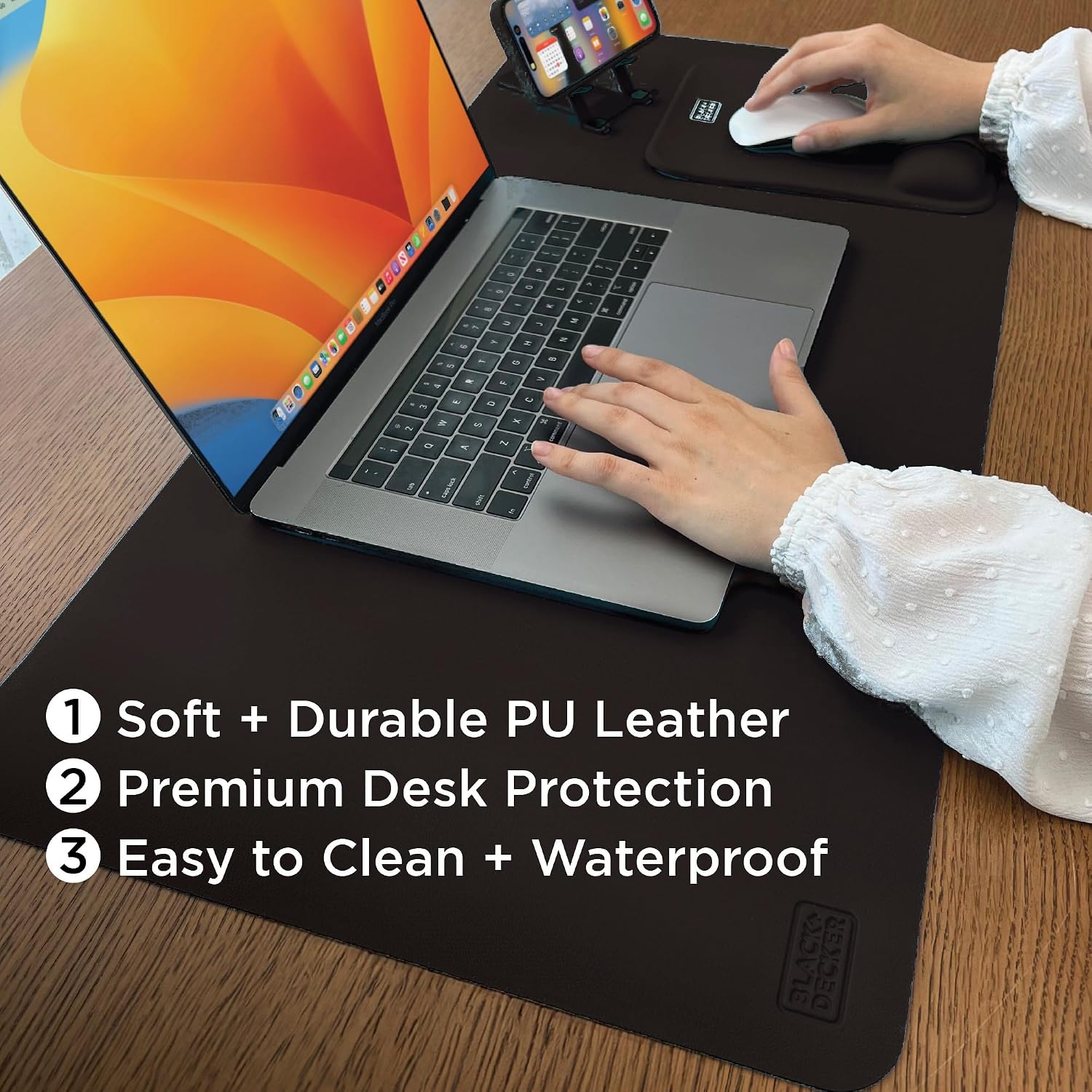 Faux Leather Desk Mat for Keyb - Leather Desk Pad recensione e prezzo