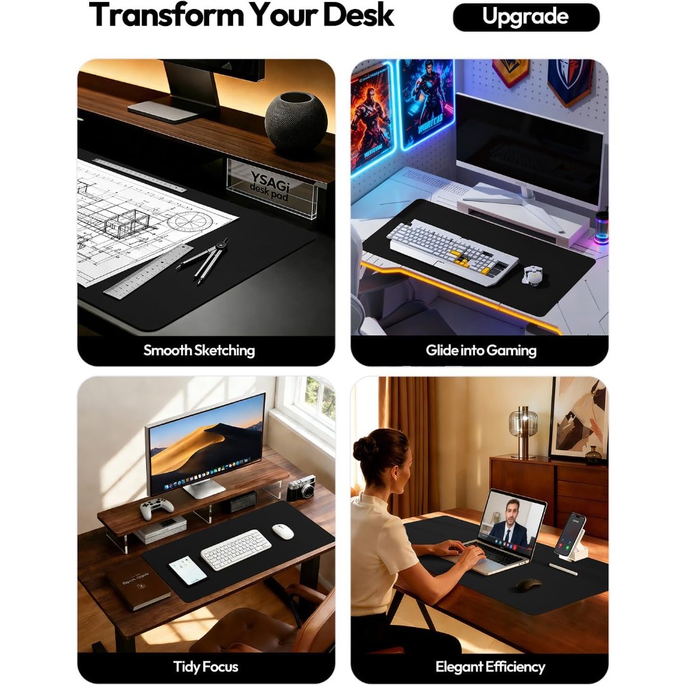 Large PU Leather Desk Pad Prot - Leather Desk Pad recensione e prezzo