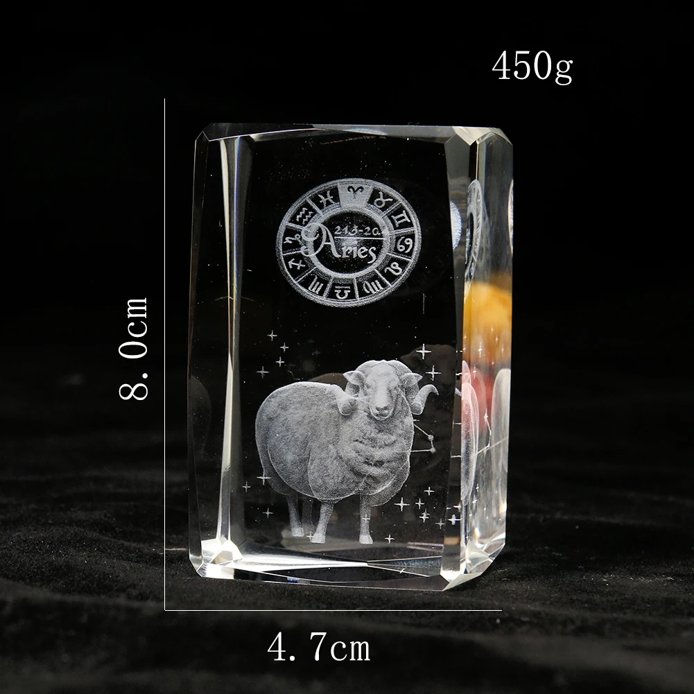 80mm Laser Engraving 3D Zodiac - Paper Weight Crystal recensione e prezzo