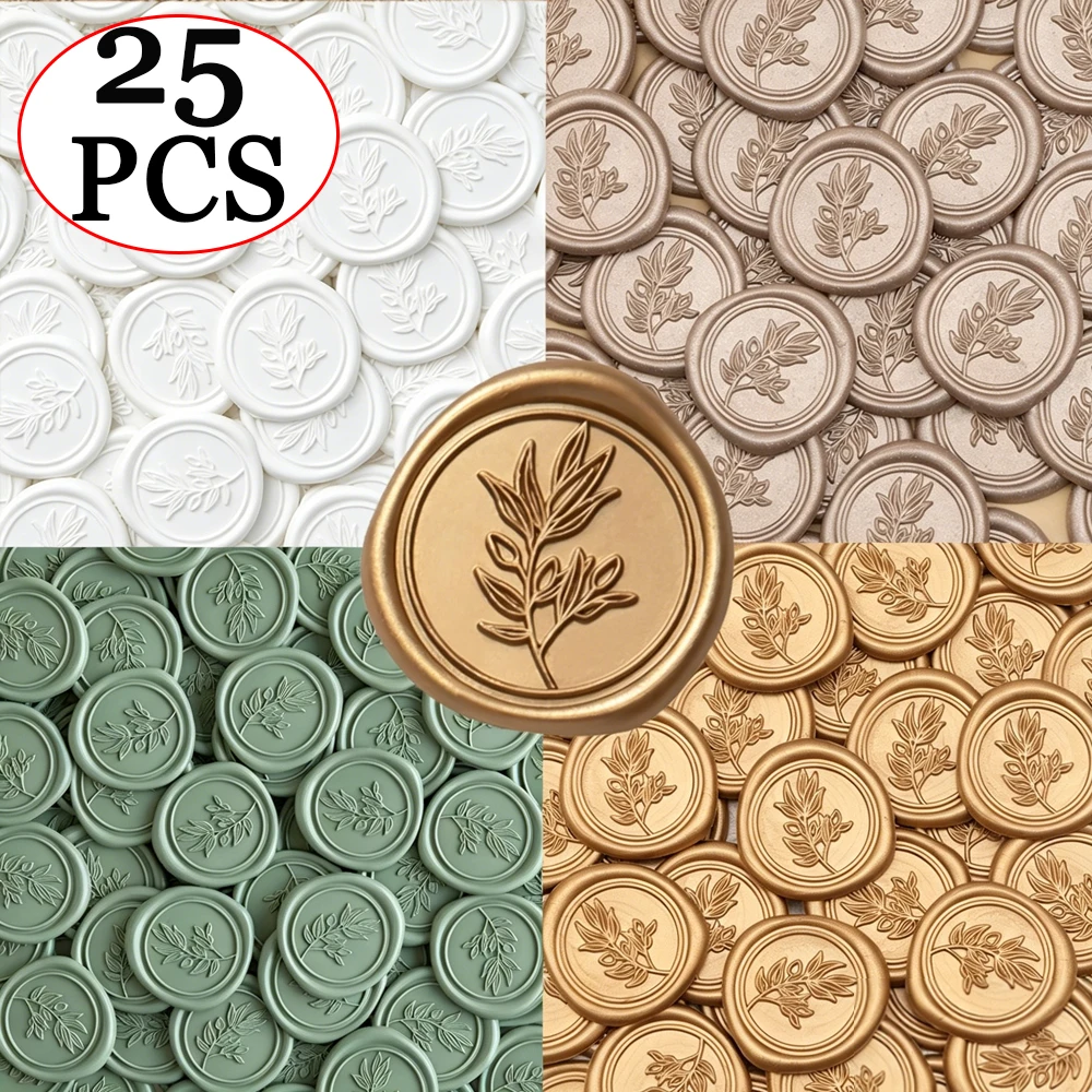 25pcs/set Olive Branches Leafy - Wax Seal Stamp Set recensione e prezzo