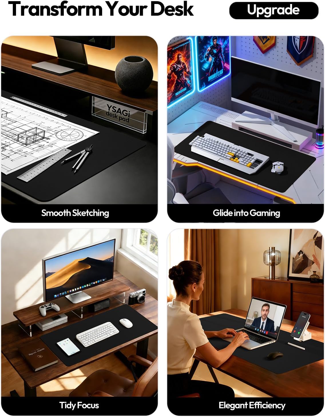 Leather Office Desk Pad Protec - Leather Desk Pad recensione e prezzo
