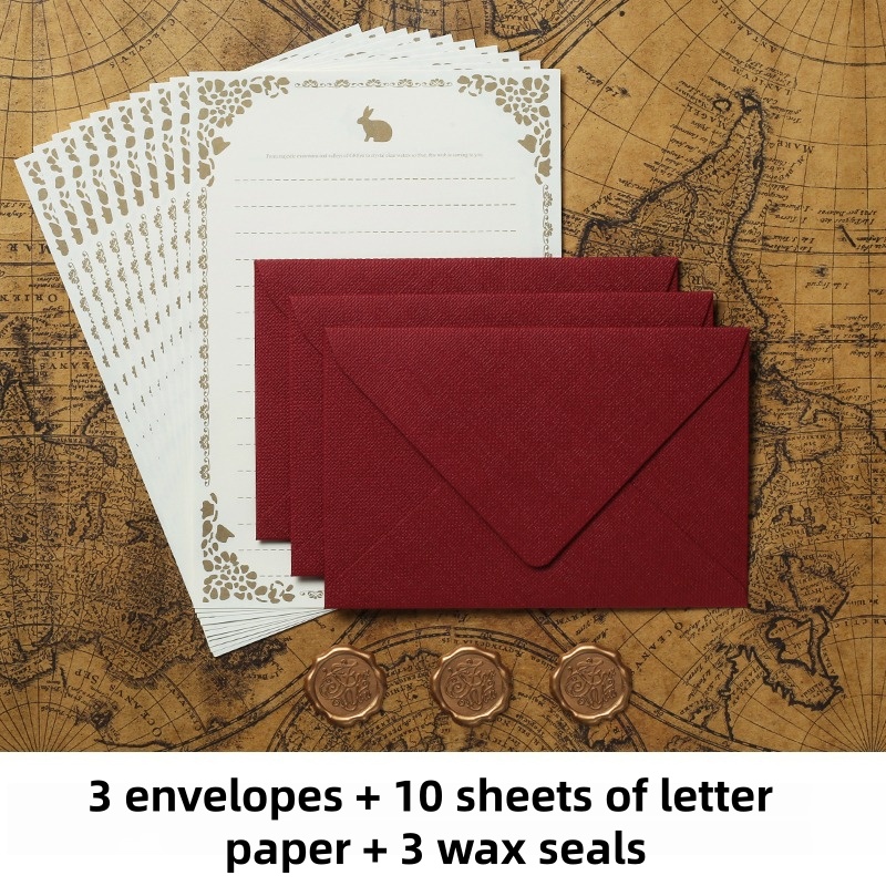 16PCS Vintage Linen Envelopes  - Wax Seal Stamp Set recensione e prezzo