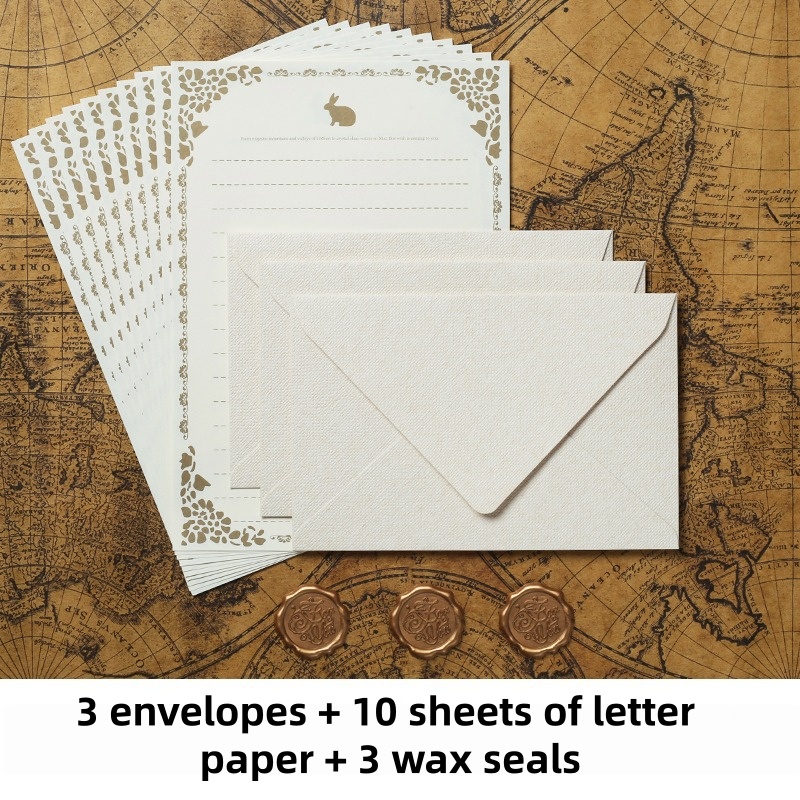 16PCS Vintage Linen Envelopes  - Wax Seal Stamp Set recensione e prezzo
