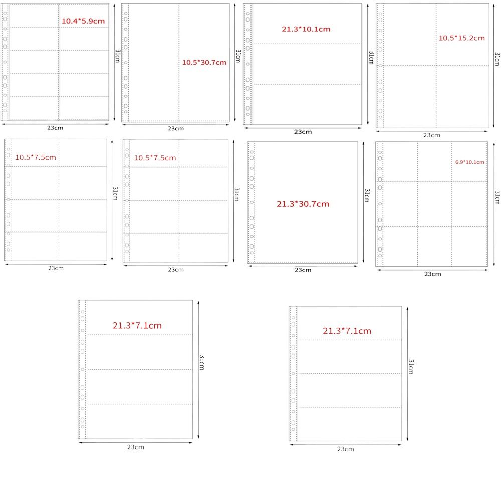 10Pcs A4 Kpop Binder Sheets Mu - Card Index Box recensione e prezzo