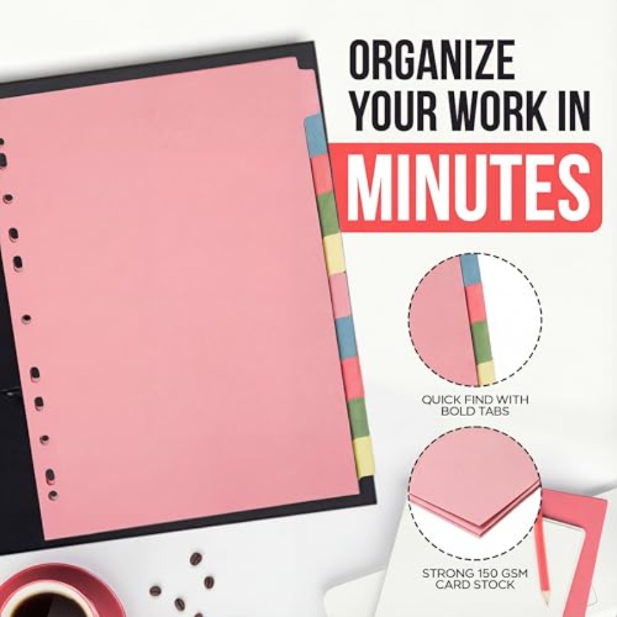 3 Pack] Binder Dividers with T - Tab Divider A4 recensione e prezzo