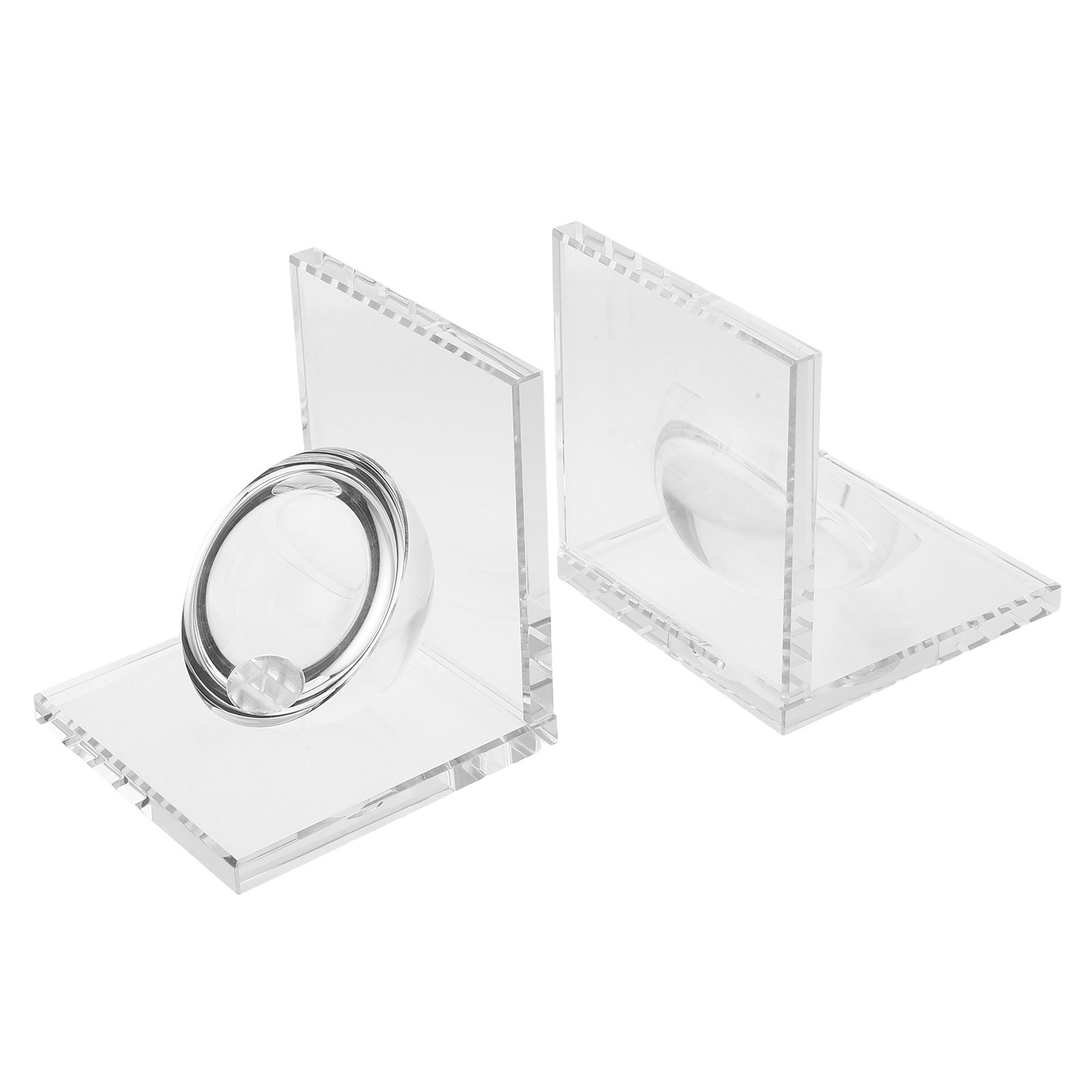 Weighted Crystal Bookend Pair  - Book Weight Glass recensione e prezzo
