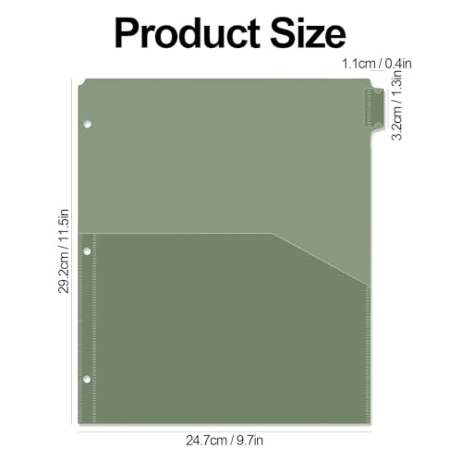 Binder Dividers with Pockets 8 - Tab Divider A4 recensione e prezzo