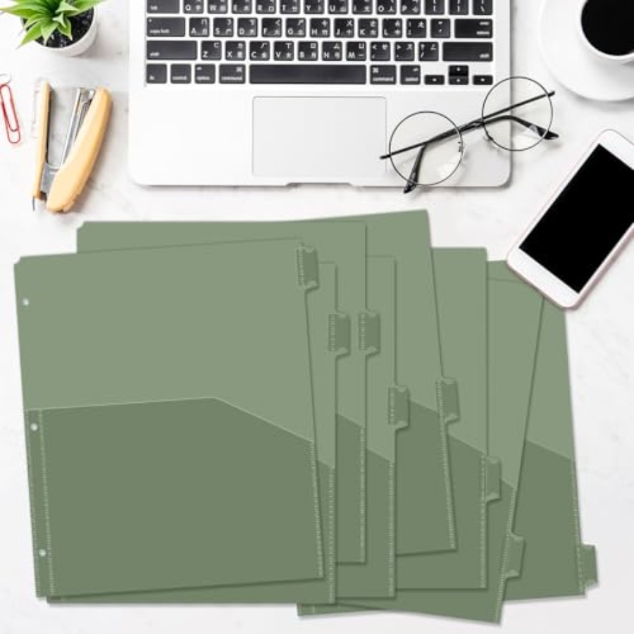 Binder Dividers with Pockets 8 - Tab Divider A4 recensione e prezzo