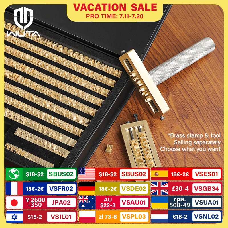 WUTA Brass Stamps Letter Numbe - Rubber Date Stamp recensione e prezzo