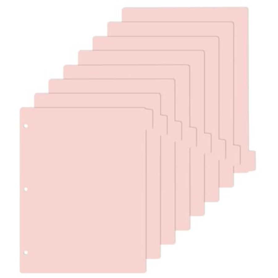 A4 Pink 3-Ring Binder Dividers - Tab Divider A4 recensione e prezzo