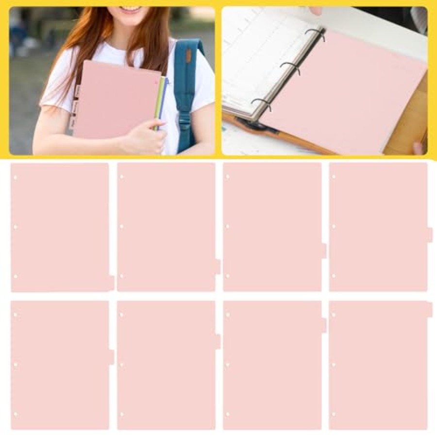 A4 Pink 3-Ring Binder Dividers - Tab Divider A4 recensione e prezzo