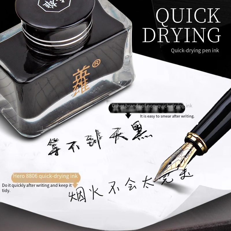 Hero 8806 Black Fountain Pen I - Fountain Pen Bottled Ink recensione e prezzo