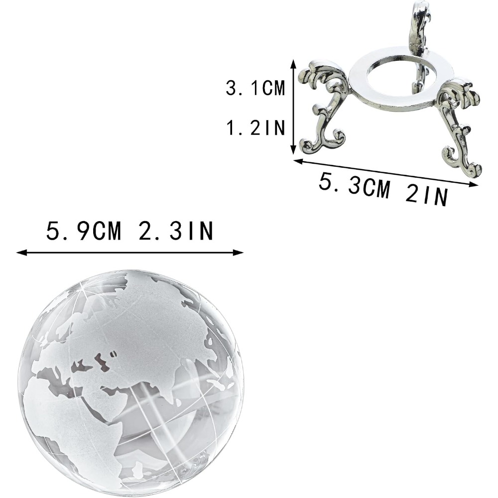 60mm Crystal Earth Globe Paper - Paper Weight Crystal recensione e prezzo