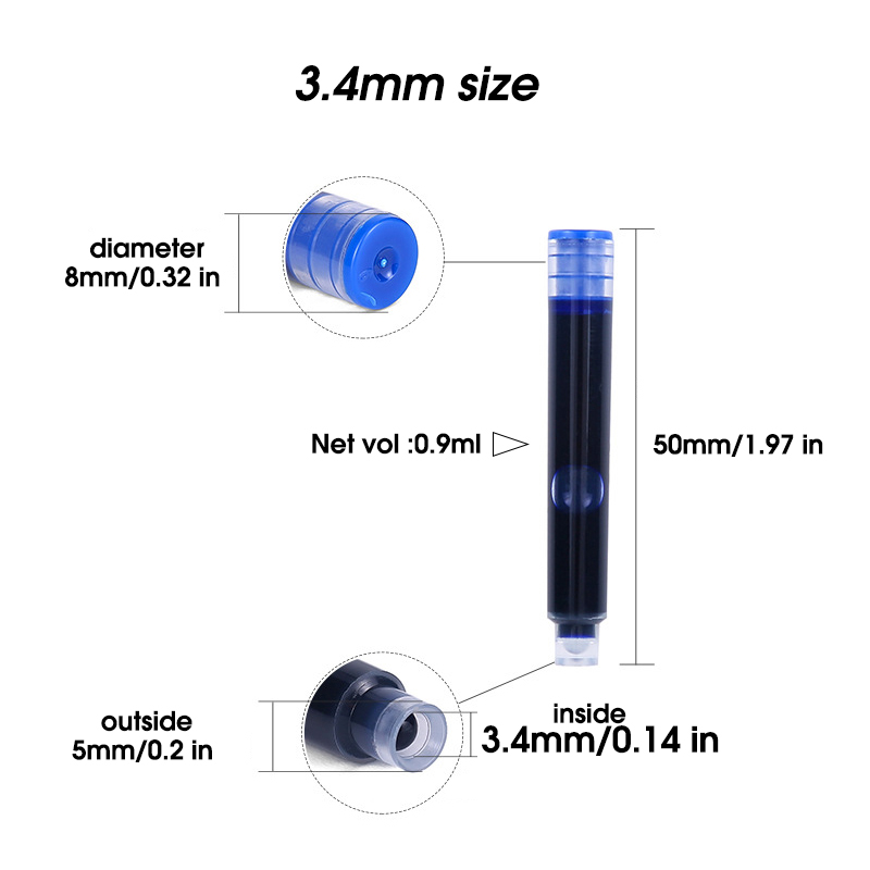 50pcs Fountain Pen Ink Cartrid - Fountain Pen Bottled Ink recensione e prezzo