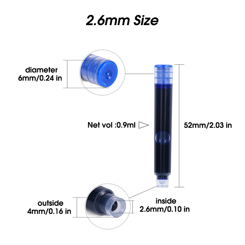 50pcs Fountain Pen Ink Cartrid - Fountain Pen Bottled Ink recensione e prezzo