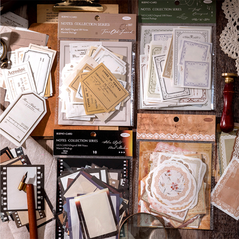 100Pcs/Pack Vintage Notes Mate - Ink Blotter Paper recensione e prezzo