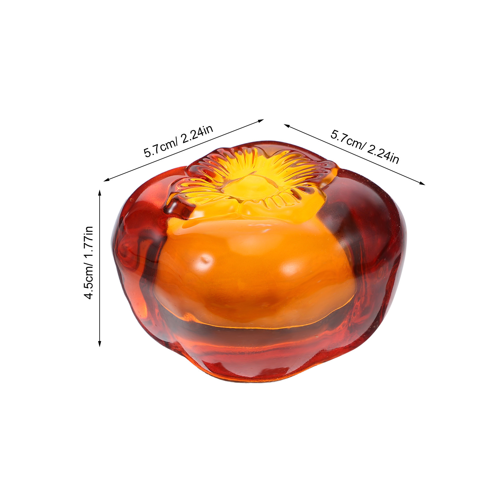 Heavy Glass Persimmon Paperwei - Paper Weight Crystal recensione e prezzo