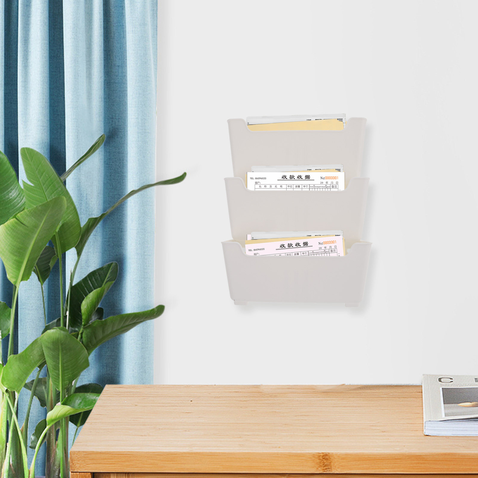 1Set Wall File Organizer Plast - Magazine Holder Rack recensione e prezzo
