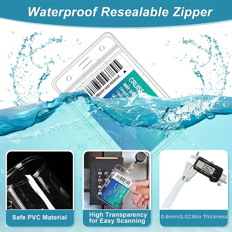 1-3Pcs Waterproof ID Badge Hol - Index Card Holder recensione e prezzo