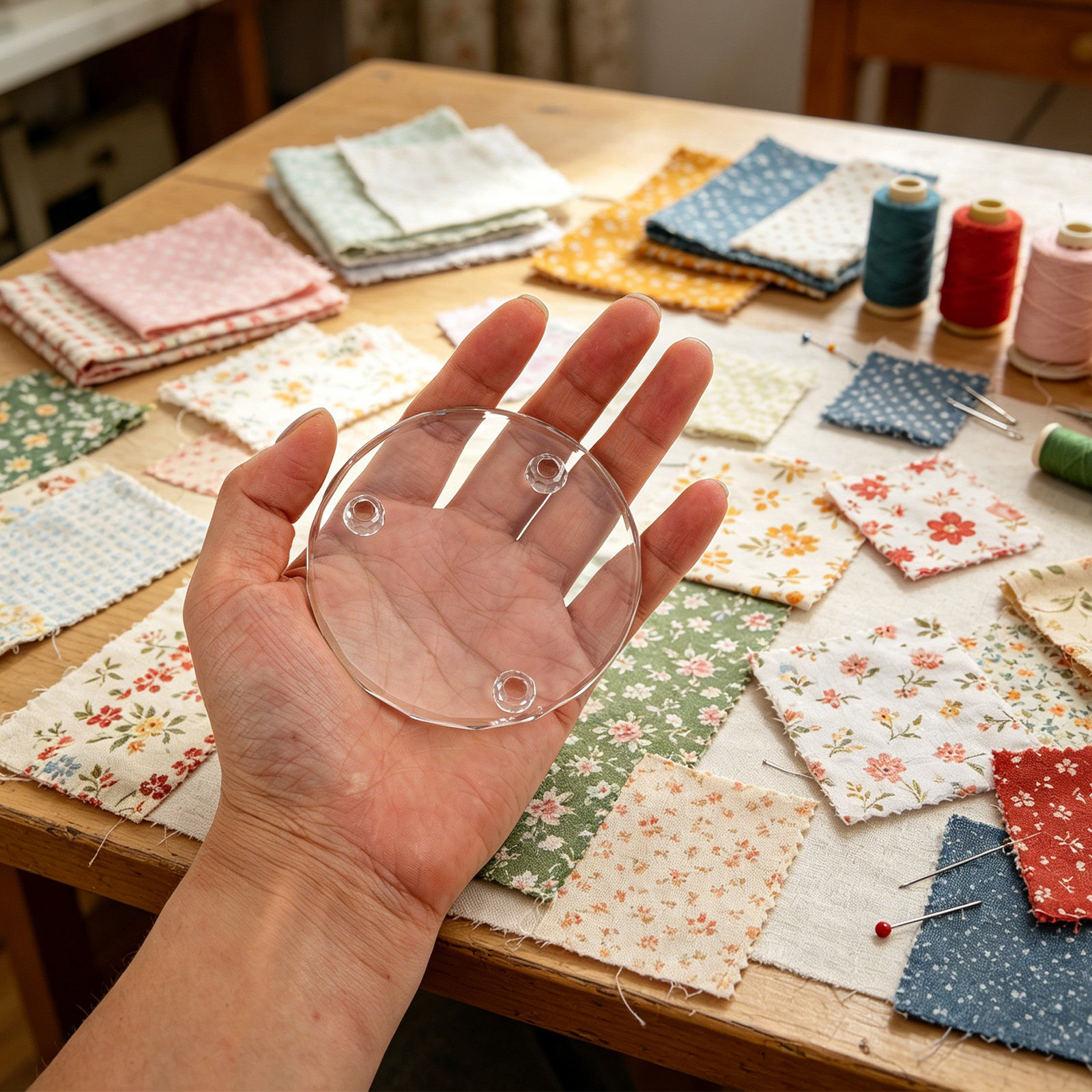 2Pcs Clear Glass Fabric Patter - Paper Weight Crystal recensione e prezzo