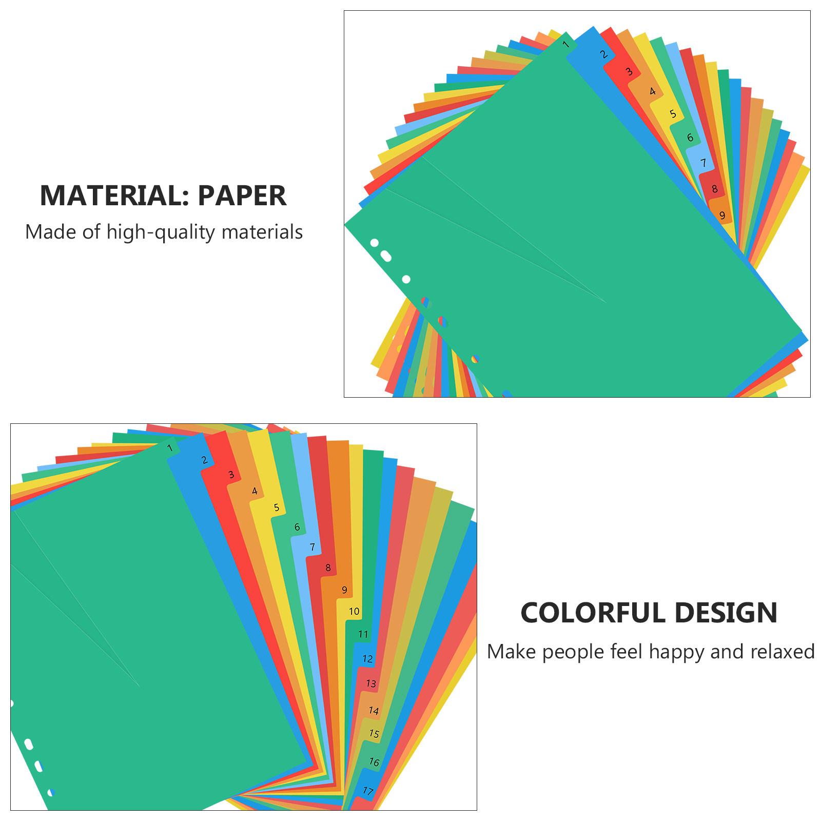 20 Pages A4 Colorful Plastic T - Tab Divider A4 recensione e prezzo