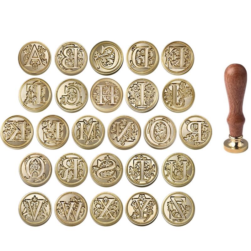 A-Z Vintage Sealed Wax Stamp H - Wax Seal Stamp Set recensione e prezzo