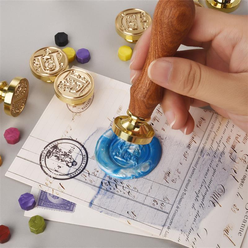 A-Z Vintage Sealed Wax Stamp H - Wax Seal Stamp Set recensione e prezzo