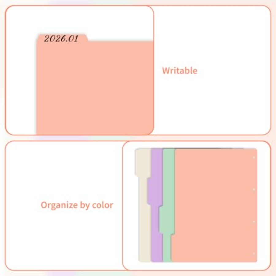 4-Pack Binder Dividers with Ta - Tab Divider A4 recensione e prezzo