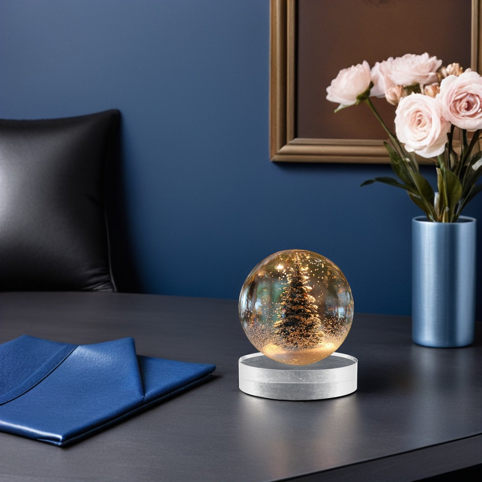 2Pcs Clear Round Crystal Glass - Book Weight Glass recensione e prezzo