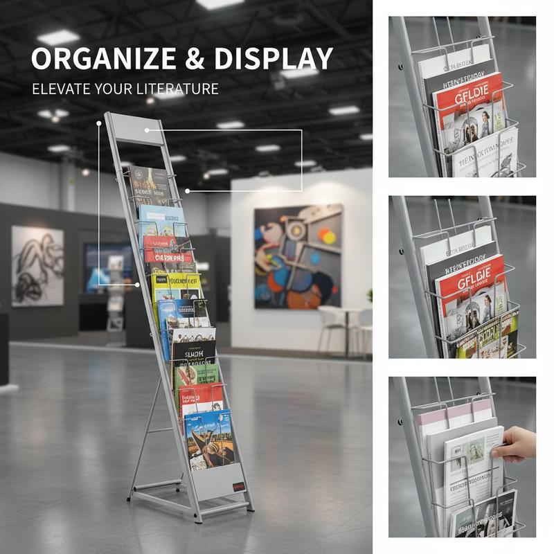 Brochure Display Rack, 10 Pock - Magazine Holder Rack recensione e prezzo