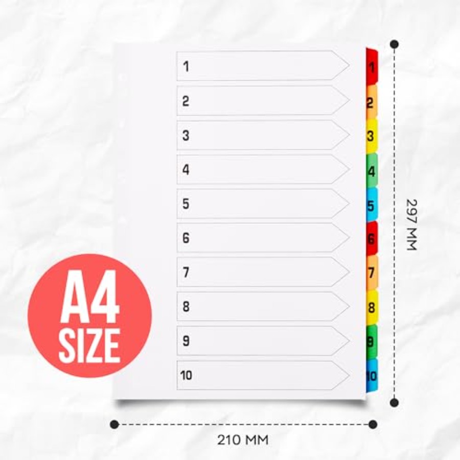 Binder Dividers with Tabs A4 1 - Tab Divider A4 recensione e prezzo