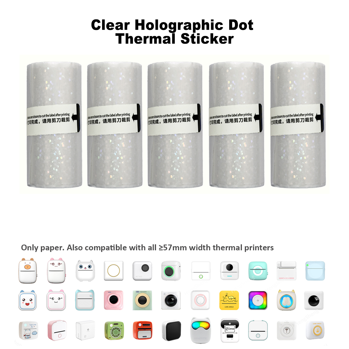 Clear Holographic Dot,Transpar - Ink Blotter Paper recensione e prezzo