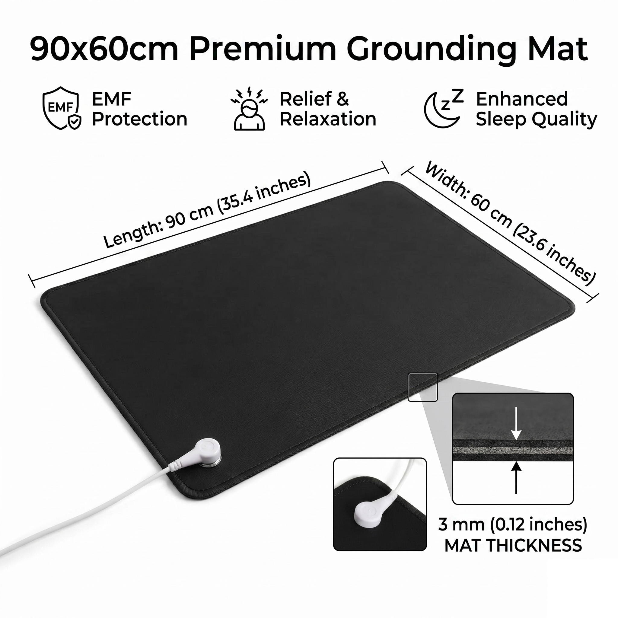 3mm PU Leather Grounding Mat E - Leather Desk Pad recensione e prezzo