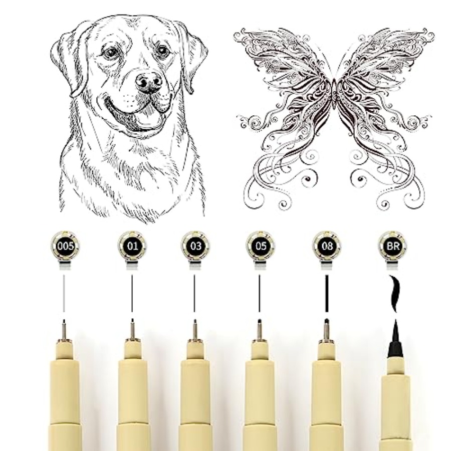 Micro Fineliner Set, 6 Pack Bl - Archive Box Set recensione e prezzo