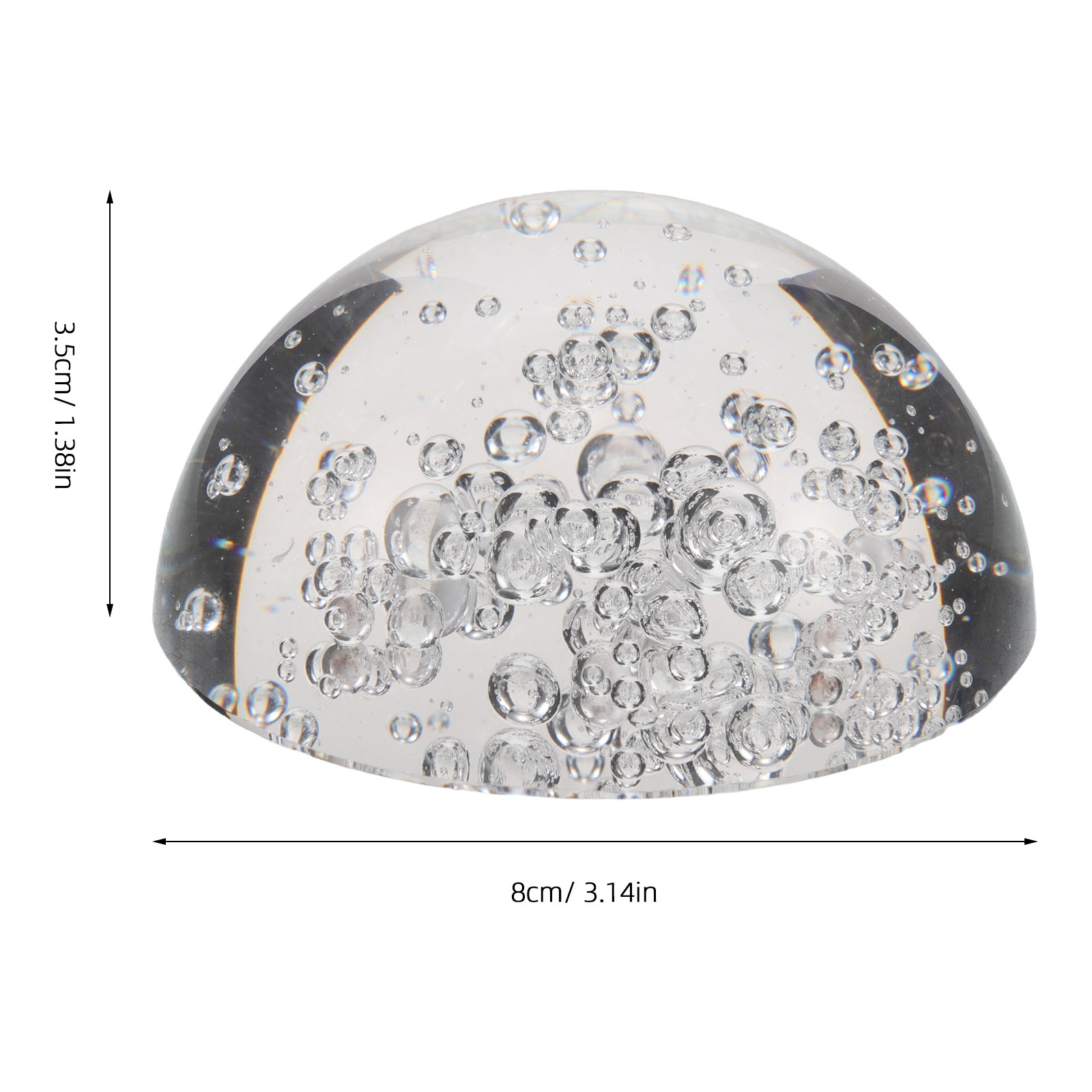 Half Crystal Ball Clear Decora - Paper Weight Crystal recensione e prezzo