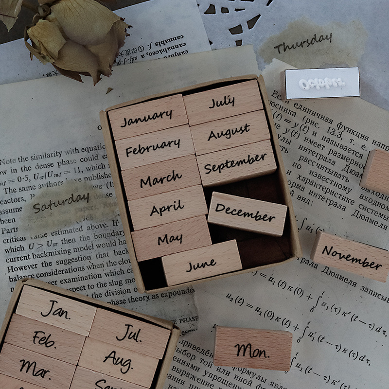 Arabic Numbers Day Month Calen - Rubber Date Stamp recensione e prezzo