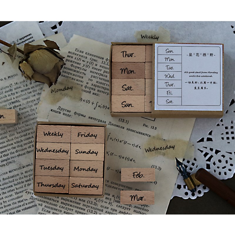 Arabic Numbers Day Month Calen - Rubber Date Stamp recensione e prezzo
